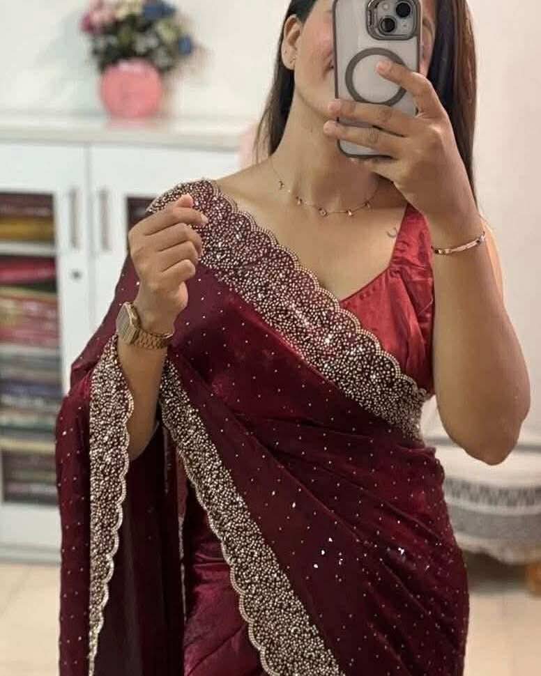 Georgette Sharee with Blouse Piece