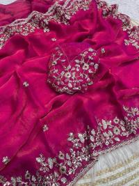 Indian Georgette Sharee with Blouse Piece