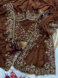 Indian Georgette Sharee with Blouse Piece