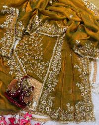 Indian Georgette Sharee with Blouse Piece