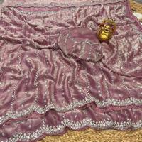 Indian Georgette Sharee with Blouse Piece
