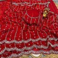 Indian Georgette Sharee with Blouse Piece