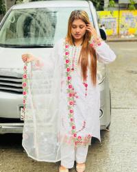 Cotton Embroidery Three Piece