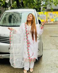 Cotton Embroidery Three Piece