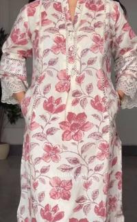 Cotton Embroidery Three Piece