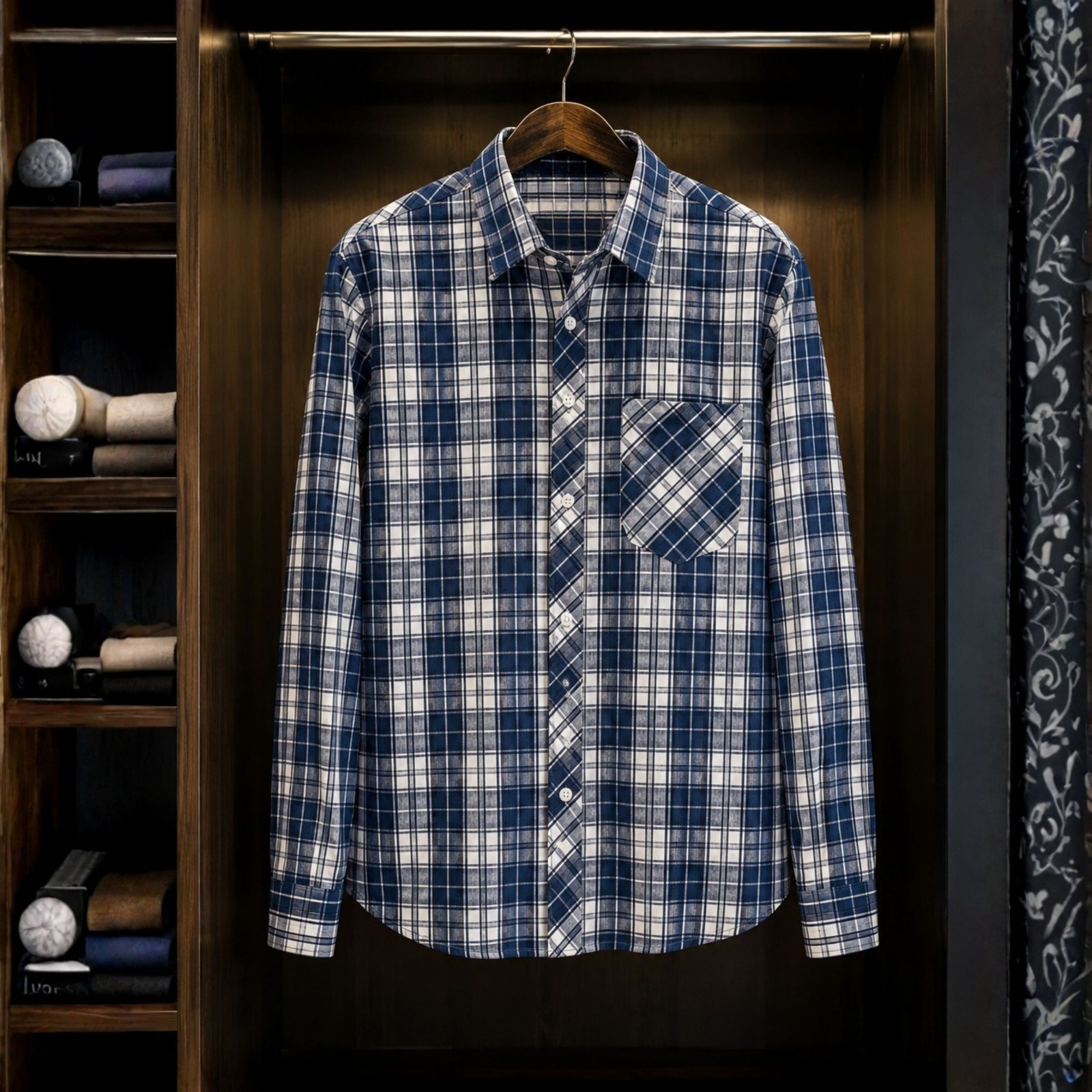 Formal Official Cotton Check Shirt