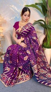 Virul Jamdani Saree with Blause pcs