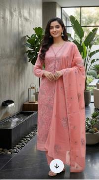 Cotton Unstitched Three Piece