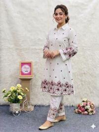 stylish Embroidery Two Piece Co-Ord Set
