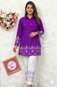 stylish Embroidery Two Piece Co-Ord Set