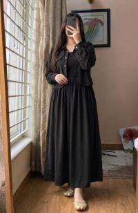 Georgette Two Piece Gown Set