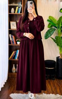 Georgette Two Piece Gown Set