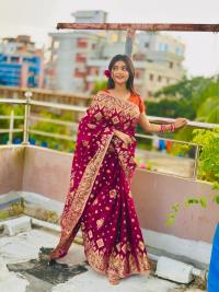 Tencil  Jori Jamdani Saree