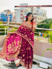 Tencil  Jori Jamdani Saree