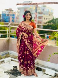 Tencil  Jori Jamdani Saree