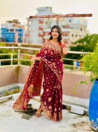 Tencil  Jori Jamdani Saree