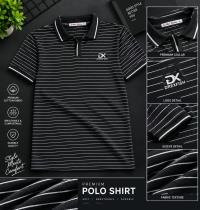 Trendy China Stripe V Neck Polo