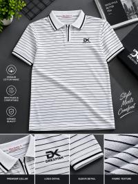 Trendy China Stripe V Neck Polo