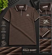 Trendy China Stripe V Neck Polo