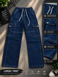 6 Pocket Cargo Denim  Baggy Pant