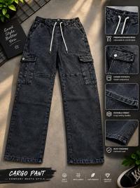 6 Pocket Cargo Denim  Baggy Pant