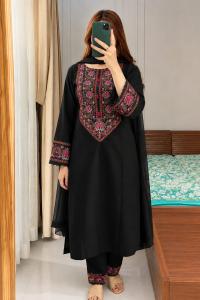 Embroidery Three Piece