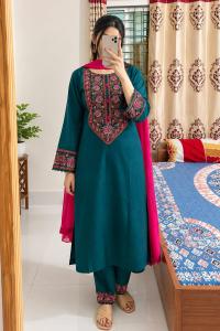 Embroidery Three Piece