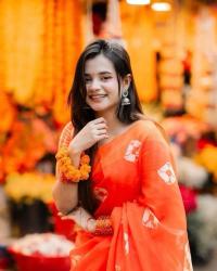 Chanderi Silk Saree With blause piece