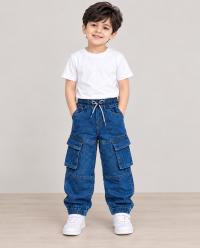 Boys Denim Baggy Joggers Pant 2-12Y