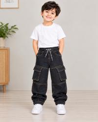 Boys Denim Baggy Joggers Pant 2-12Y
