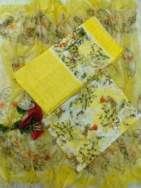 Indian Risika Silk Unstitch Three Piece