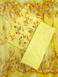 Indian Risika Silk Unstitch Three Piece
