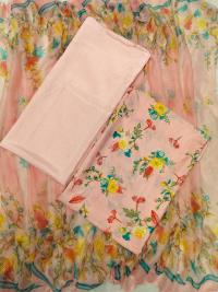 Indian Risika Silk Unstitch Three Piece