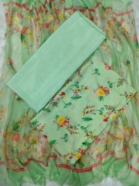 Indian Risika Silk Unstitch Three Piece