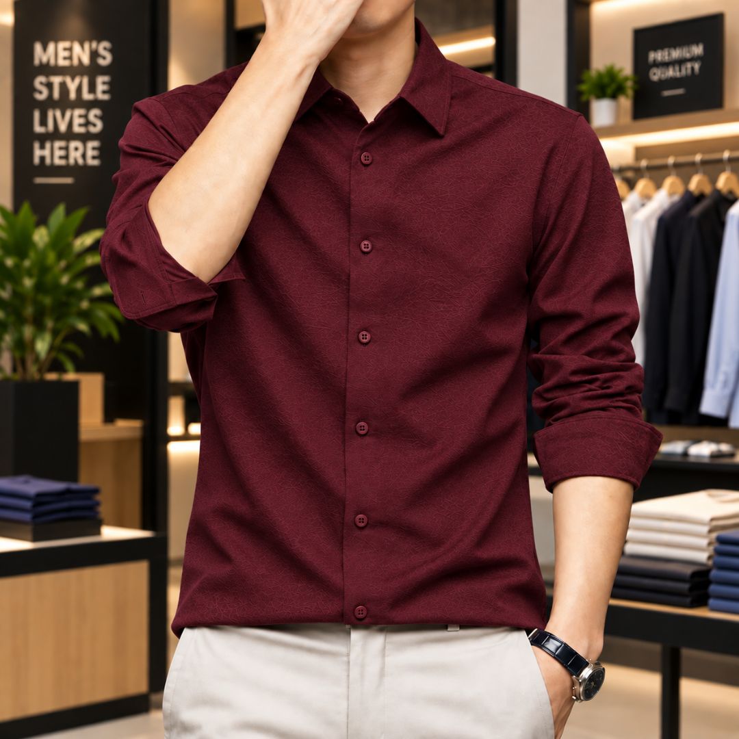 Premium Solid Stitch Full Sleeve Shirt