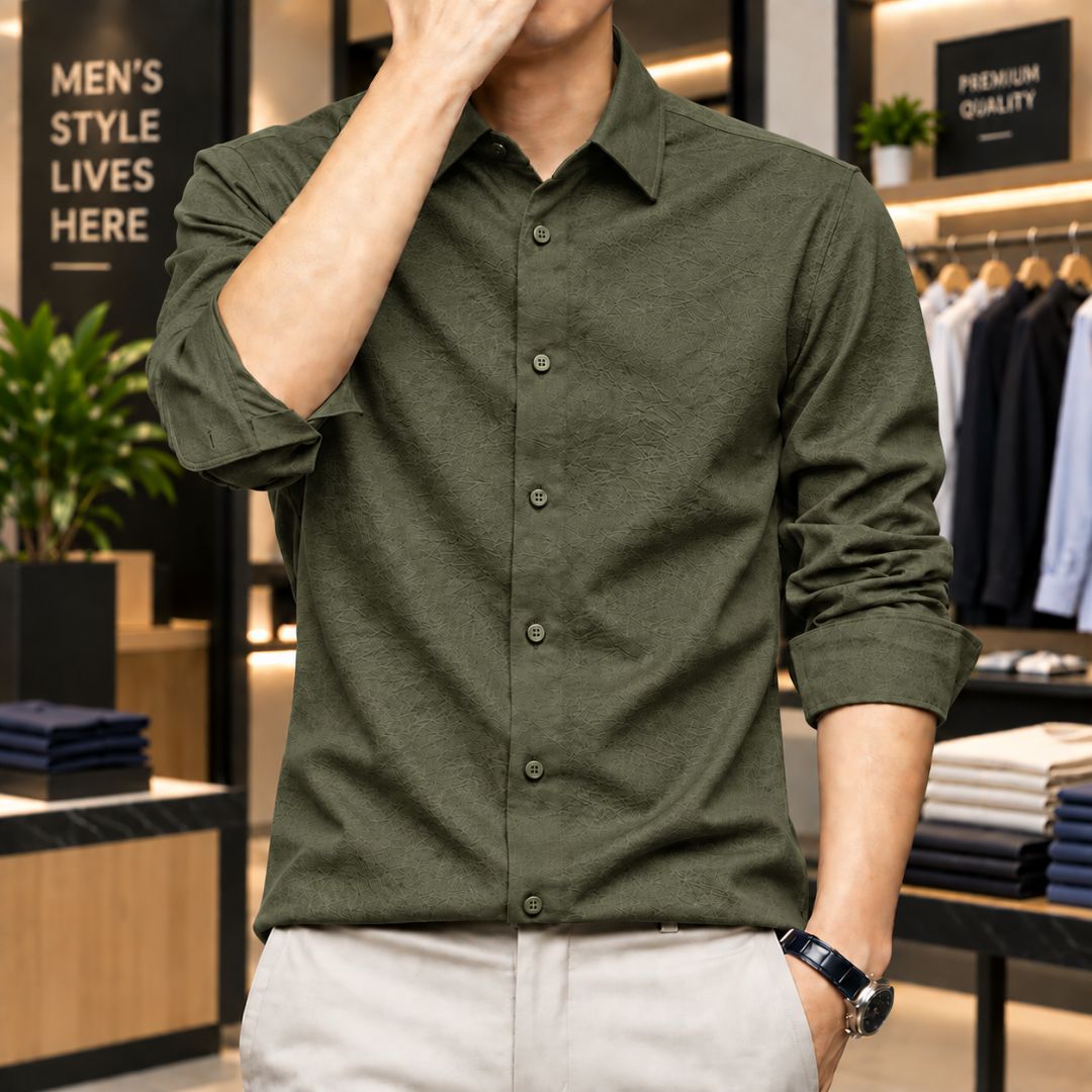Premium Solid Stitch Full Sleeve Shirt