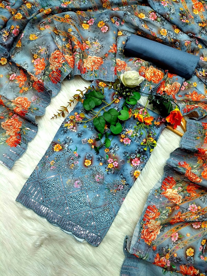 Pakistani Masalar Unstitch Three Piece