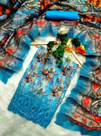 Pakistani Masalar Unstitch Three Piece