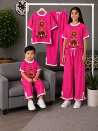 Kids Puja Tshirt and Pant Set