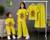 Kids Puja Tshirt and Pant Set