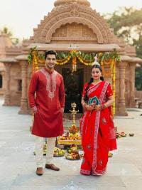 Panjabi Sharee Couple Dress with Blouse Piece