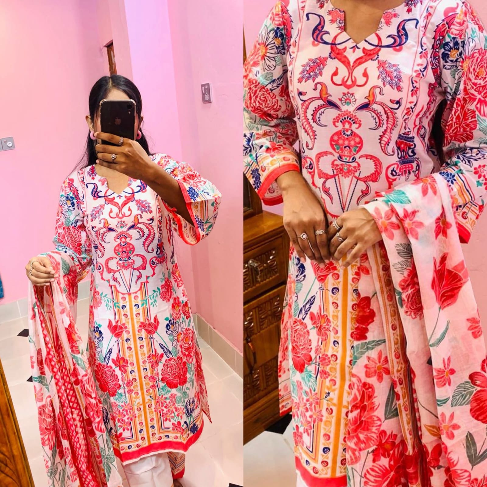 Skin Print Three Piece