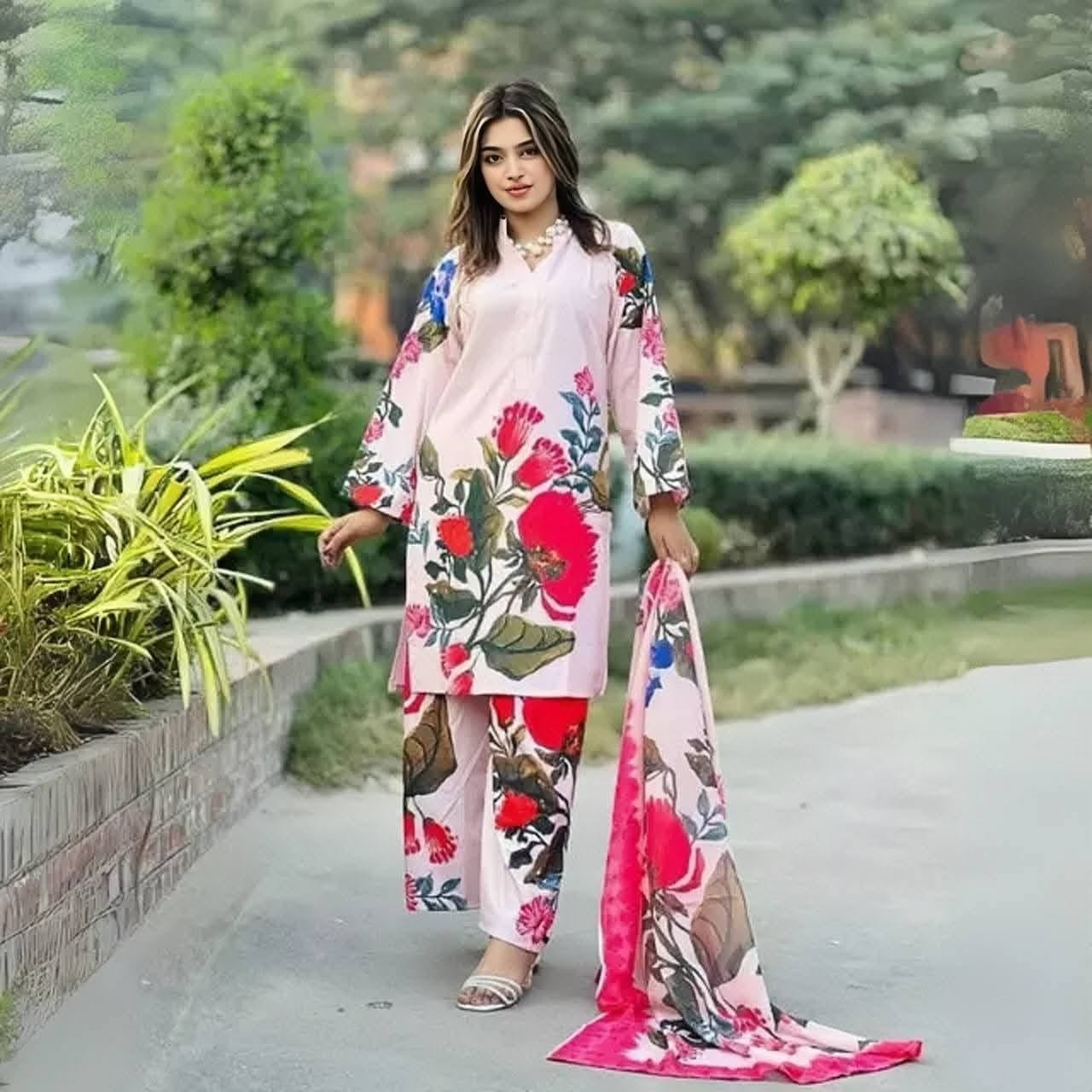 Skin Print Three Piece