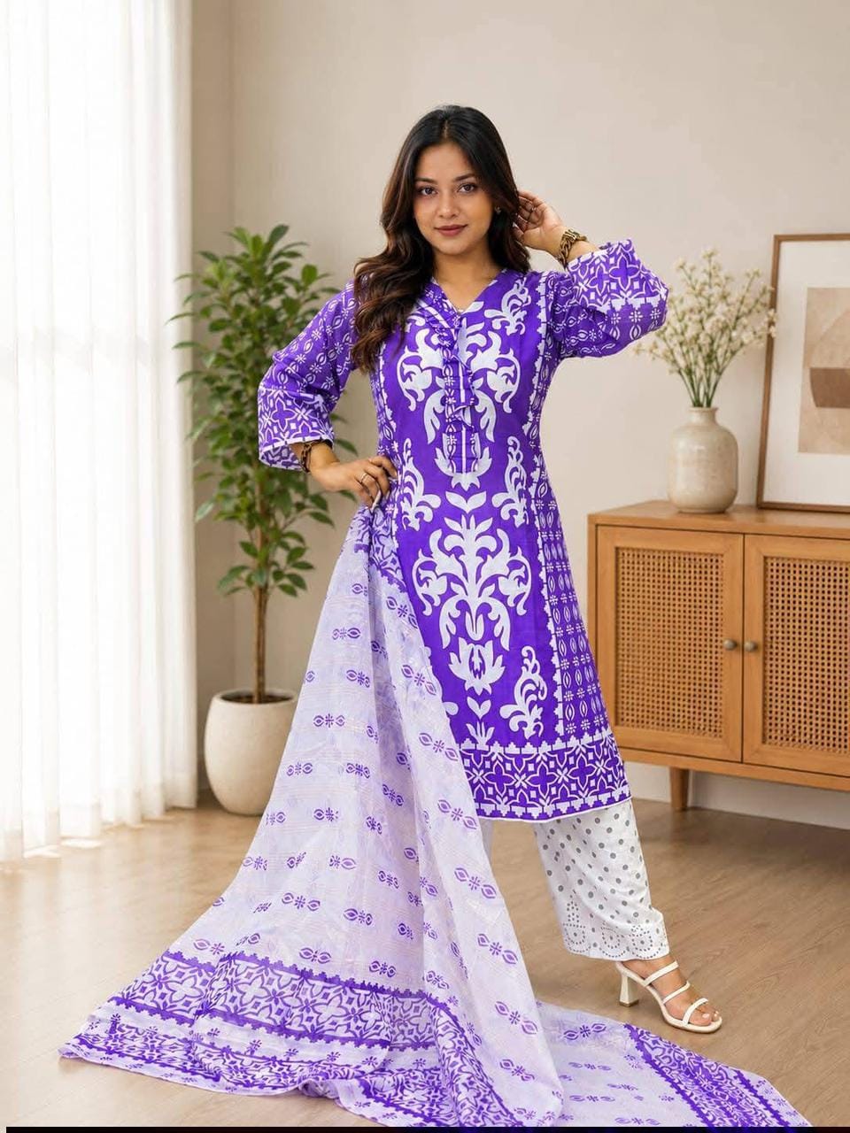 Skin Print Three Piece