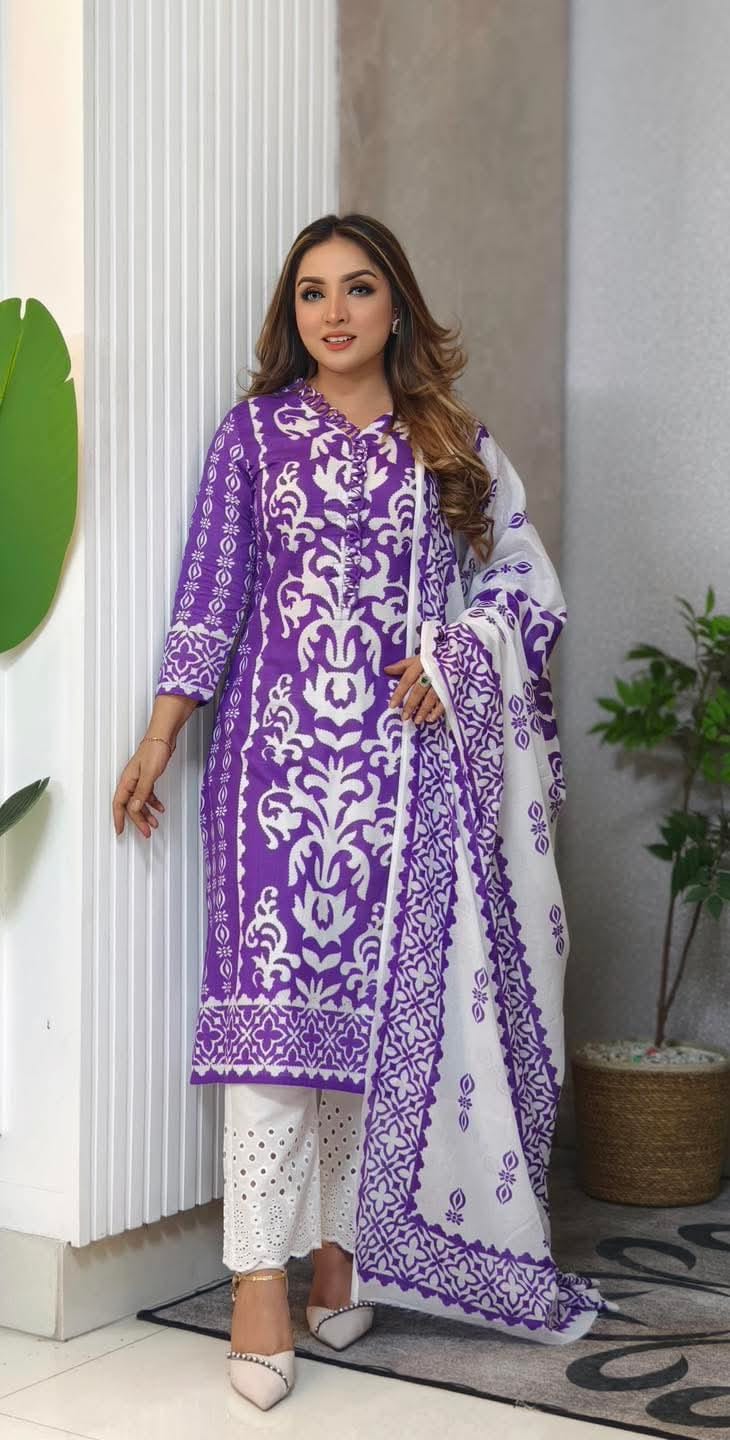 Skin Print Three Piece