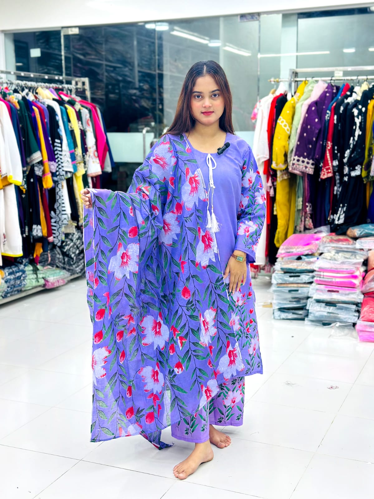Skin Print Three Piece