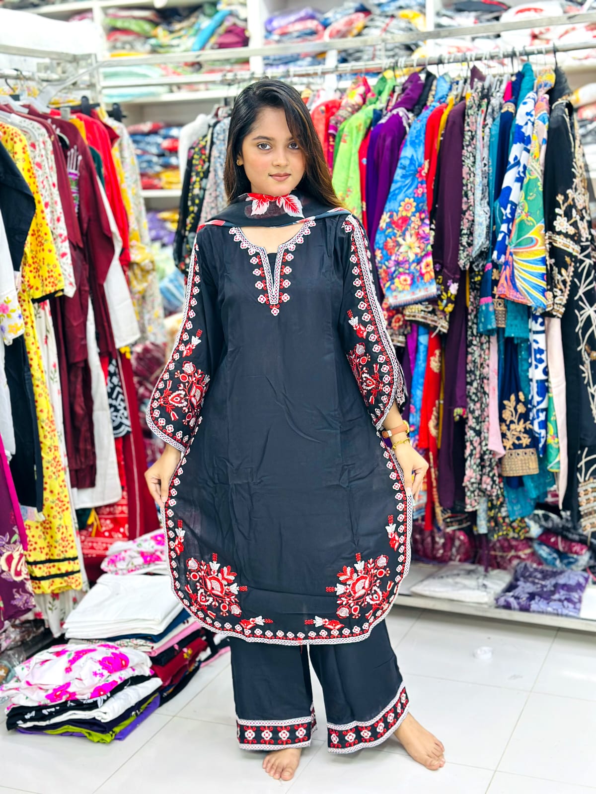 Puja Special Three Piece