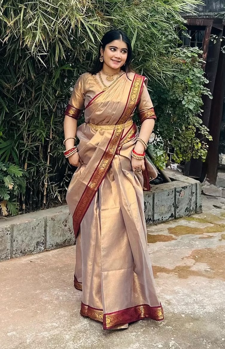 Puja Hit Lama Sharee with Blouse Piece