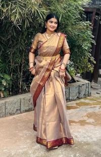 Puja Hit Lama Sharee with Blouse Piece