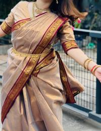 Puja Hit Lama Sharee with Blouse Piece